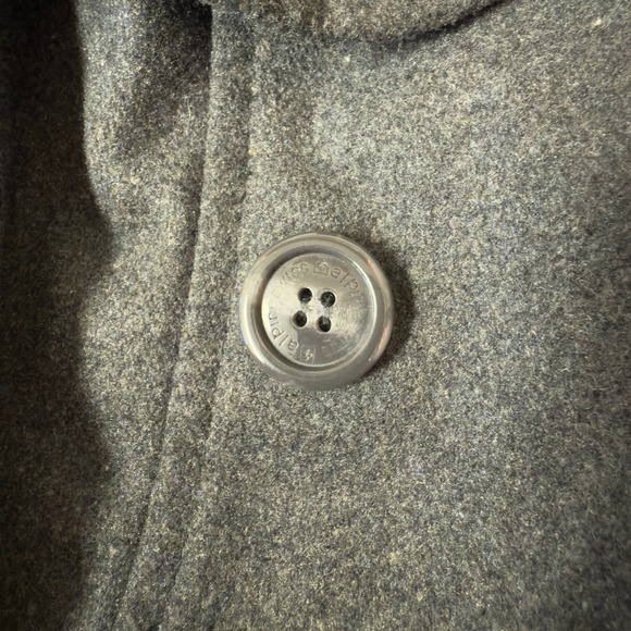 NWT | Alpine Swiss Parka Trench Pea Coat Belt Jacket Faux Fur Hood | Gray |Small - Picture 6 of 13